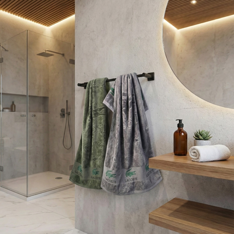 The VJ Elegant Sheared Velour Towels (Set of 2 Pcs)