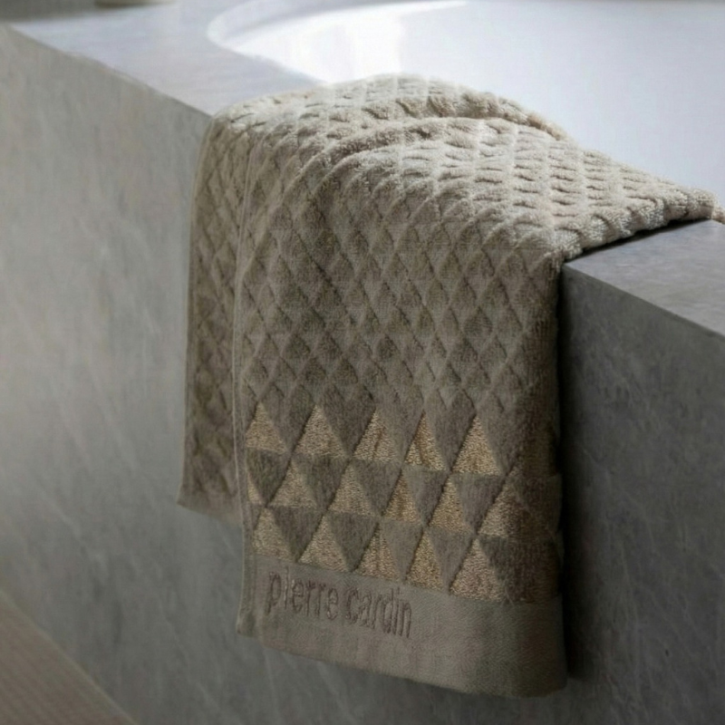 Olive Sheared Velour Towel (50×90 cm)