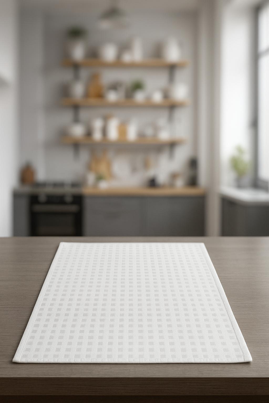 Calm Touch Kitchen Towel – Off-White Elegance