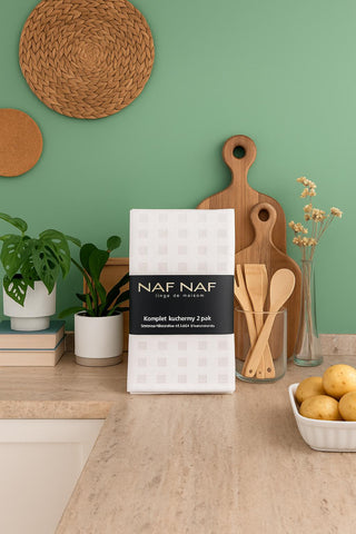 Calm Touch Kitchen Towel – Off-White Elegance