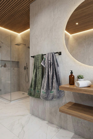 The VJ Elegant Sheared Velour Towels (Set of 2 Pcs)