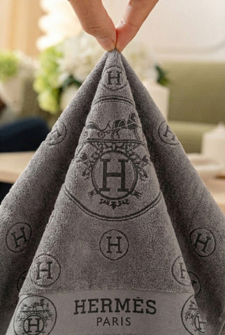 Grey VJ Supreme Sheared Velour H3 Towel (50×90 cm)