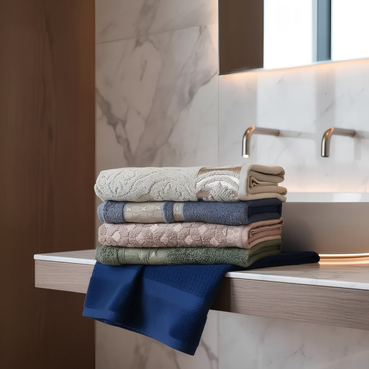 The TJ Premium High-Loop Terry Collection ( Set of 5 pcs)