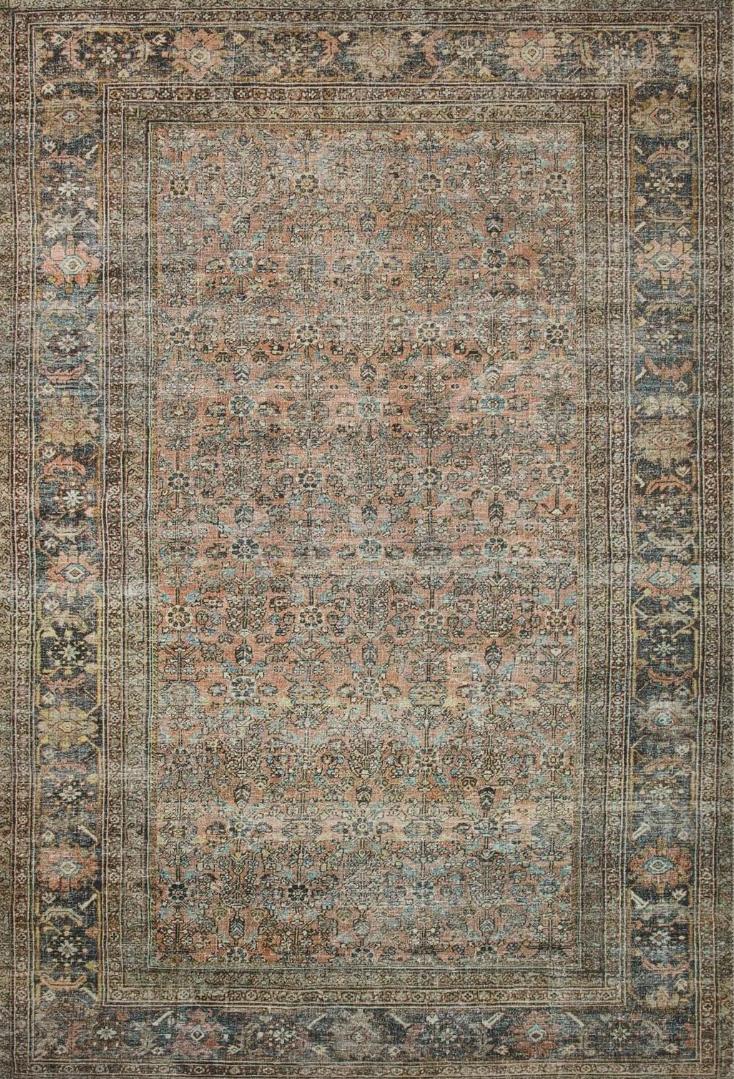 Warm Oushak Vintage Rug
