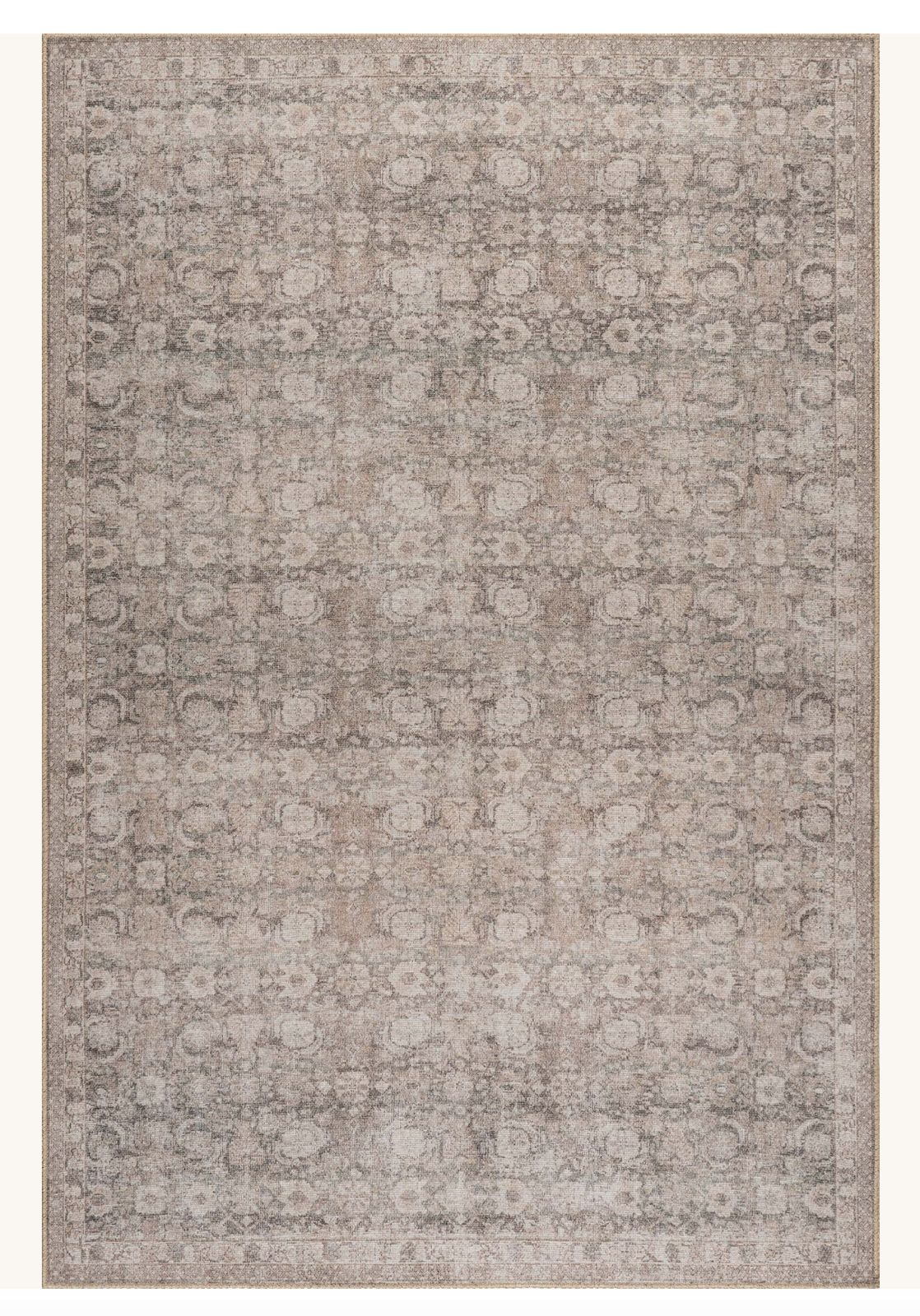 Dark Academia Vintage Distressed Rug