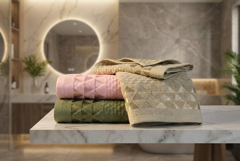 Olive Green Sheared Velour Towel (50×90 cm)