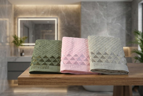 Olive Green Sheared Velour Towel (50×90 cm)