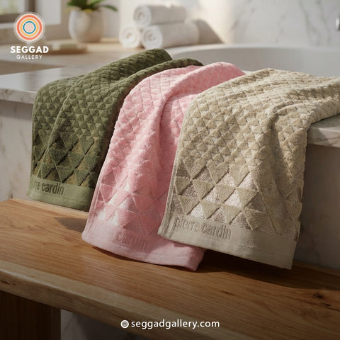 Olive Green Sheared Velour Towel (50×90 cm)