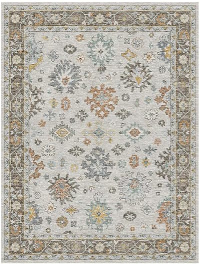 Elite Silver Oushak Rug