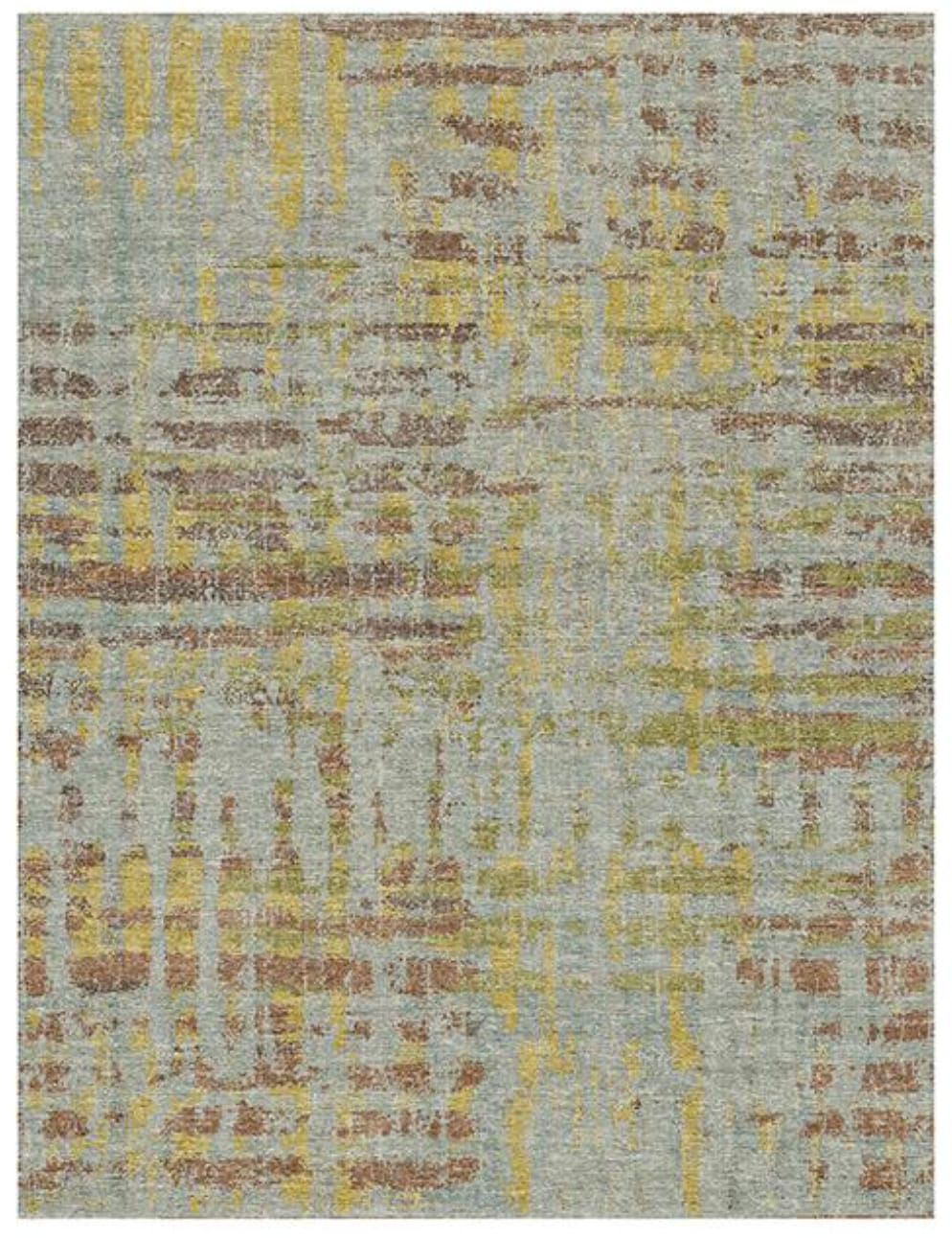 Distressed Luminous Abstract Rug