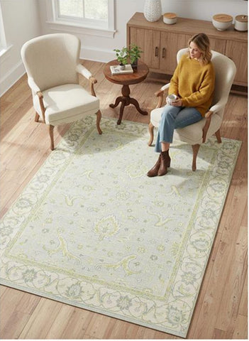 Serene Pastel Medallion Rug