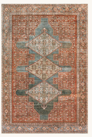 Ghazvin Sunrise Mihrab Rug