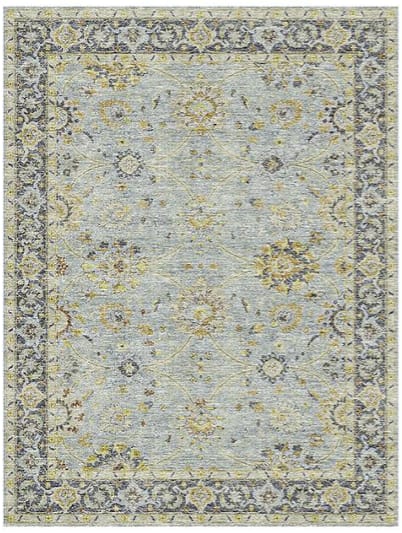 Selena Ice Blue & Amber Rug