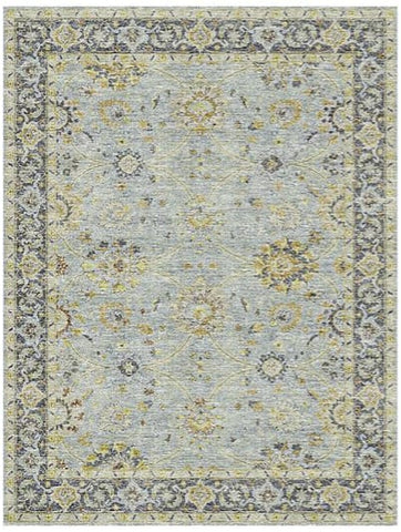 Selena Ice Blue & Amber Rug