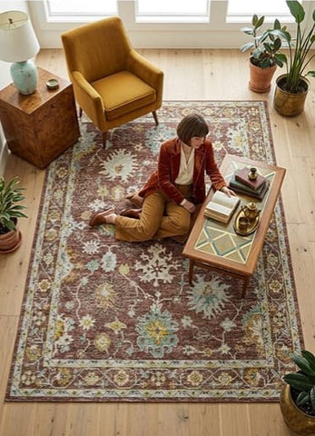 Elite Terracotta Anatolian Rug