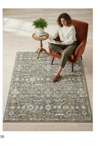 Antique Emerald Lattice Rug
