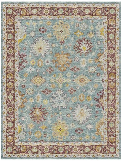 Aura Turquoise Vintage Medley Rug