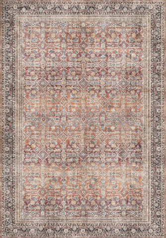 Distressed Sunset Floral Rug