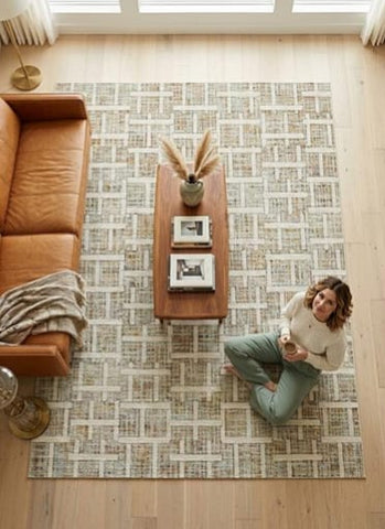 Woodland Grid Matte Rug