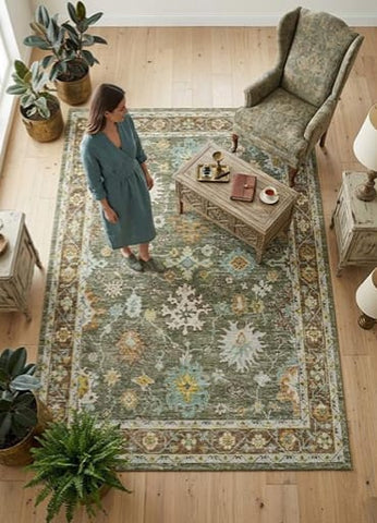 Olivia Sage Botanical Rug