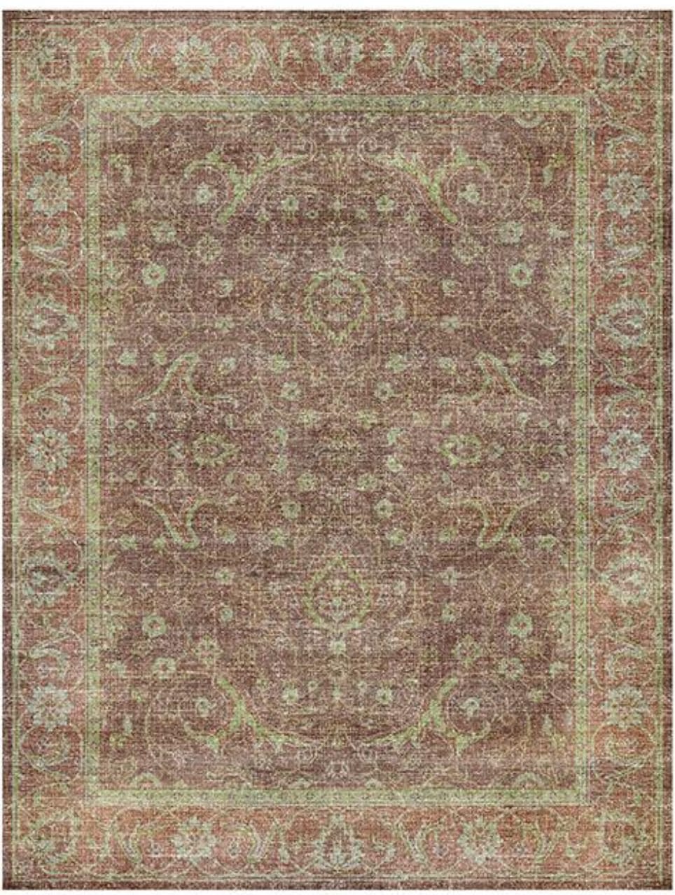 Crimson & Olive Vintage Rug