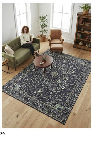 Midnight Ink Medallion Rug
