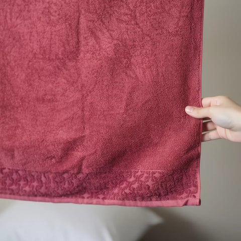 Royal Burgundy Terry Towel (70×140 cm)