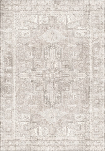 Coral Blue Tribal Medallion Rug