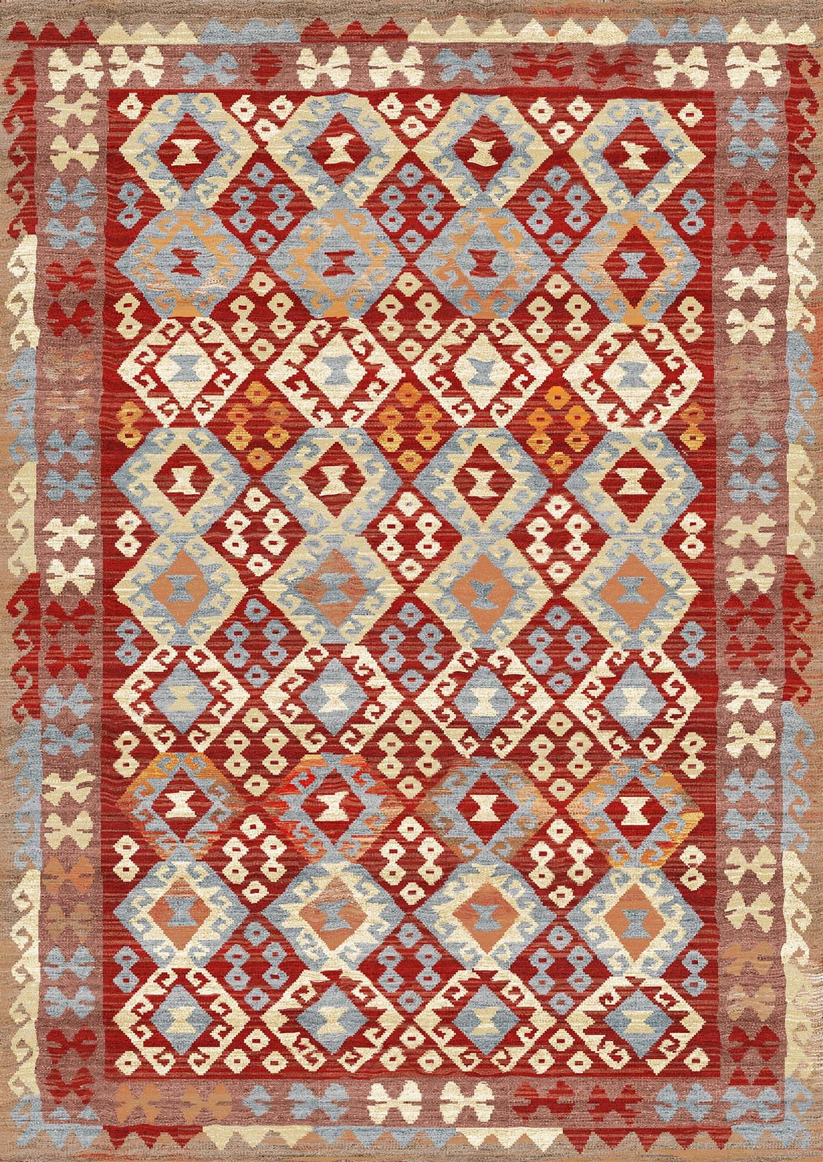 Rustic Southwestern Kilim Rug