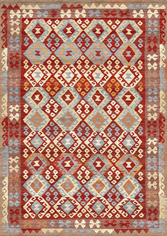 Rustic Southwestern Kilim Rug