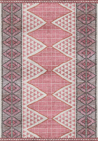 Earthy Tribal Geometric Kilim