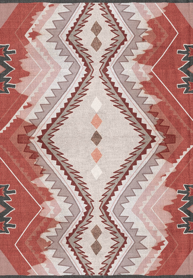 Rustic Southwestern Geometric Runner