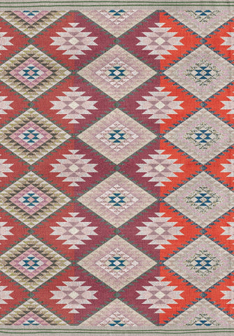Rustic Southwestern Diamond Kilim
