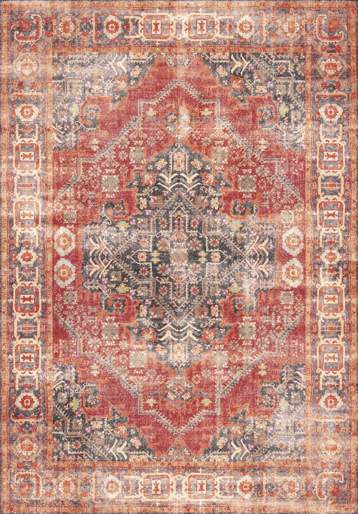 Vintage Traditional Medallion Rug